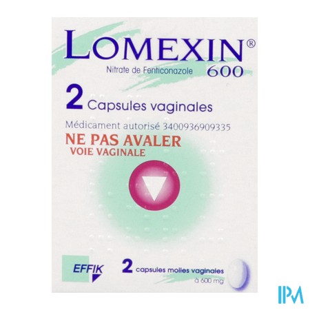 vignette LOMEXIN 600MG CAPS VAGINALE 2