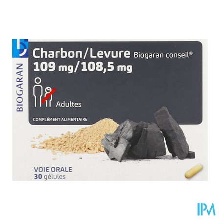 vignette BIOGARAN CHARBON/LEVURE GELUL 30