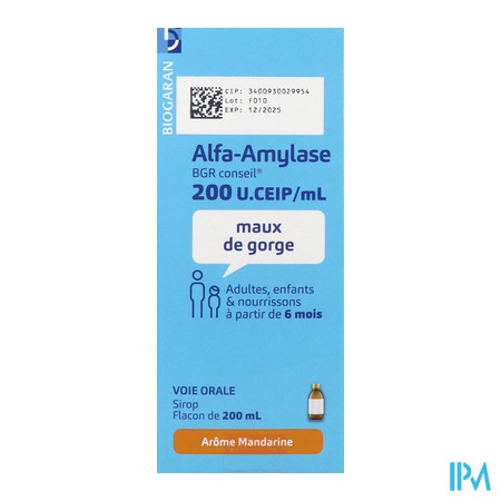 vignette ALFA-AMYLASE BRC 200U SIR200ML