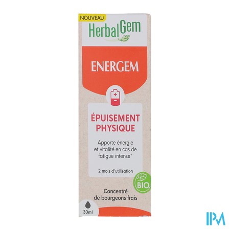 produit HERBALGEM ENERGEM EPUISEM PHYSIQ BIO 30ML