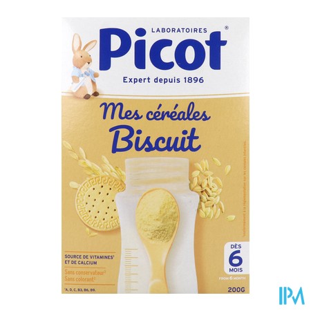 vignette PICOT MES CEREALES BISCUIT DES 6M 200G