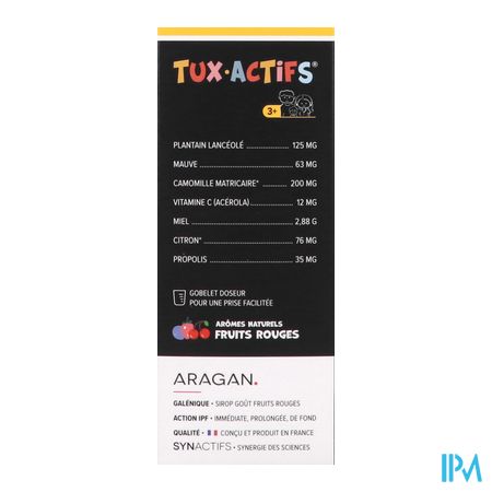 produit ARAGAN TUXACTIFS BIO 3ANS+ 125ML