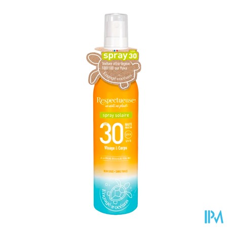 produit RESPECTUEUSE SOLAIRE SPF30 SPRAY 100ML