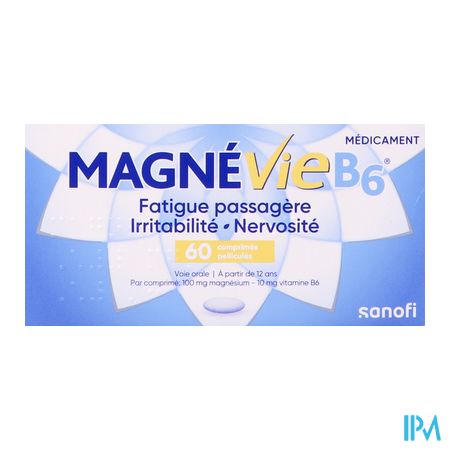 produit MAGNEVIE B6 100MG/10MG CPR 60