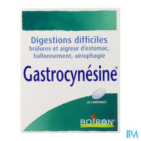 produit BOIRON GASTROCYNESINE CPR 60