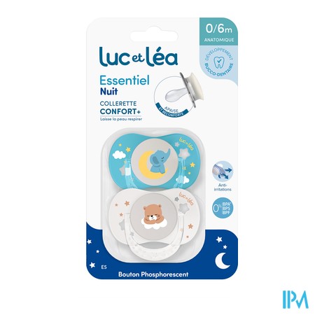 vignette LUC&amp;LEA DUO SUCET ESSENTIEL NUIT 0-6M E5
