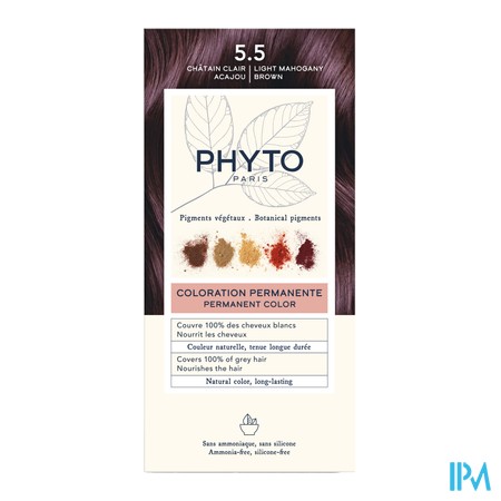 vignette PHYTOCOLOR KIT COLORATION 5.5 MARRON ACAJ