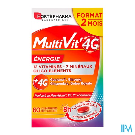 produit FORTE PHARMA MULTIVIT' 4G ENERGI 60CPS