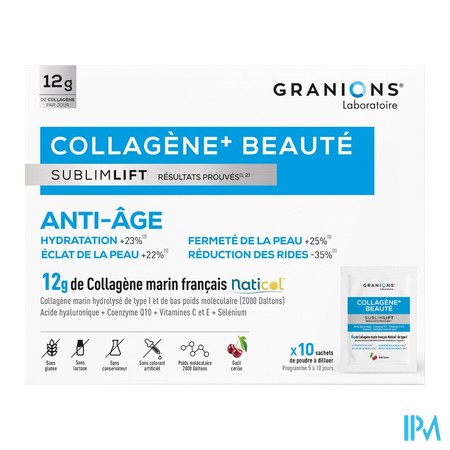 produit GRANIONS COLLAGEN+ BEAUT SUBLIMLIF 10SACH