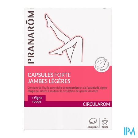 produit PRANAROM CIRCULAROM JAMBES LEGERES 30CAPS
