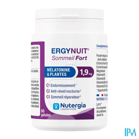 vignette ERGYNUIT SOMMEIL FORT GELULE 60