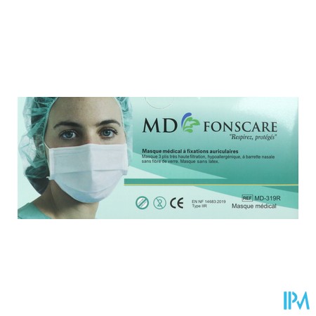 vignette MD FONSCARE MASQ CHIRURGICAL X50