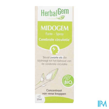 vignette HERBALGEM MIDOGEM FORTE SPR GC25 BIO15ML