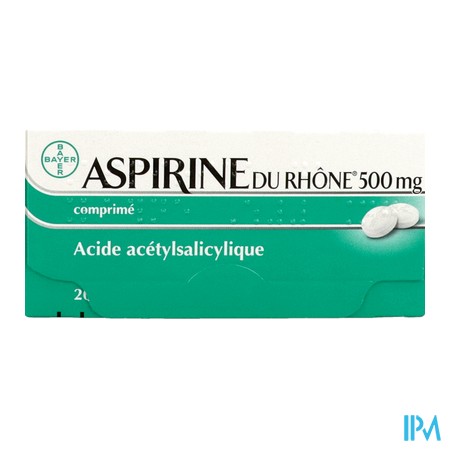 vignette ASPIRINE 500MG RHONE CPR 20