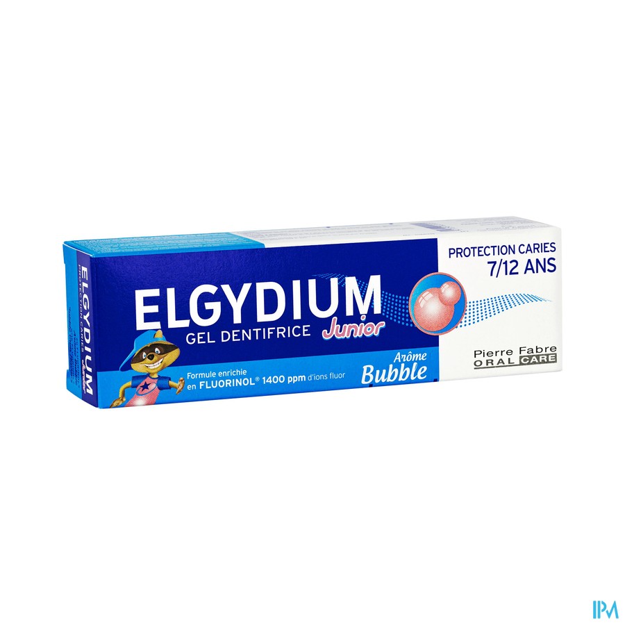 vignette ELGYDIUM JUNIOR BUBBLE GUM 7/12ANS
