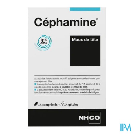 vignette NHCO CEPHAMINE BLISTER 14GEL+14CPS