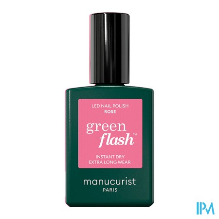 vignette MANUCURIST GREEN FLASH VAO ROSE 15ML