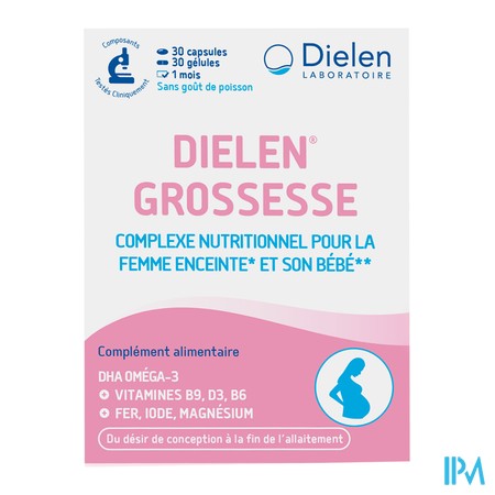 vignette DIELEN GROSSESSE CAPS 30+GELUL 30