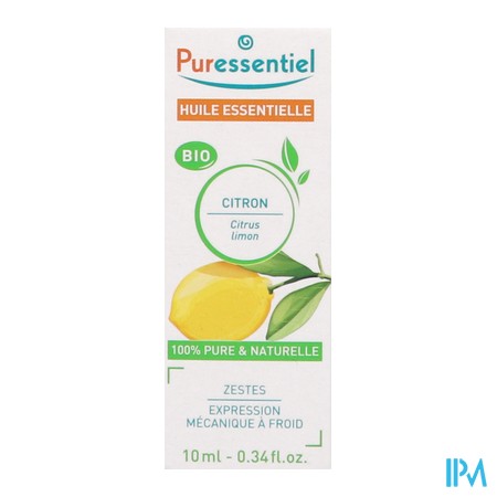 vignette PURESSENTIEL HE BIO CITRON 10ML
