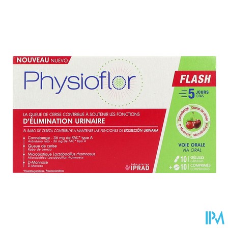 produit PHYSIOFLOR FLASH CPR10+GELUL10