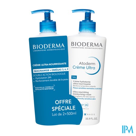 vignette BIODERMA ATODERM CREME ULTRA 2X500ML