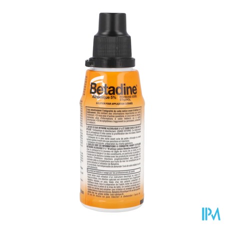 vignette BETADINE ALCOOLIQUE 5% SOL 125ML