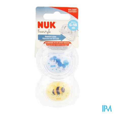 vignette SUCET NUK SILIC GARCON T2 FREESTX2