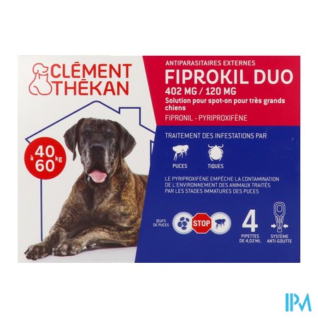 vignette CLEM/THEK FIPROKIL DUO CHIEN 40-60