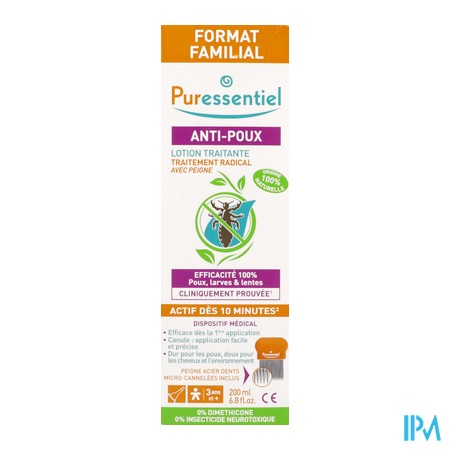 vignette PURESSENTIEL LOT A/POUX200ML+PEIGN
