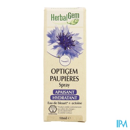 vignette HERBALGEM OPTIGEM SPR PAUPIERES BIO 10ML