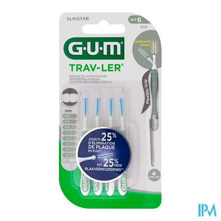 vignette GUM TRAVLER BROSSET 2,0MM 1618 X4