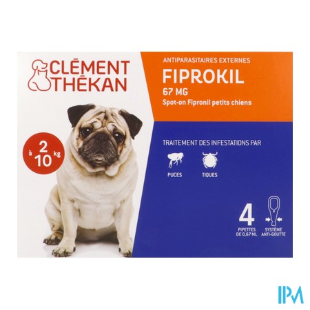 vignette CLEM/THEK FIPROKIL CHIEN 2-10KG 4