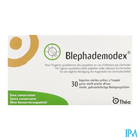 vignette BLEPHADEMODEX BOITE DE 30 LINGETTES