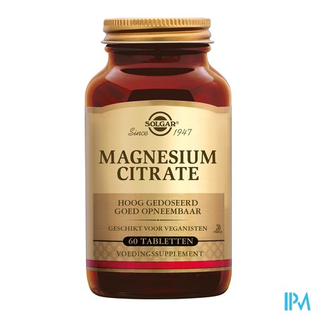 vignette SOLGAR MAGNESIUM CITRATE CPR 60