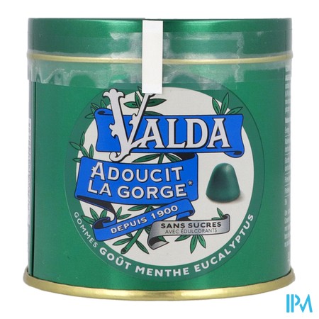 vignette VALDA GOM MENT/EUCAL S/SUCR  160G