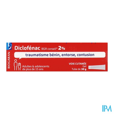 vignette DICLOFENAC BRC 2% GEL TB30G