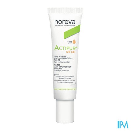 produit NOREVA ACTIPUR SOIN SOL A-IMP SPF50+ 30ML