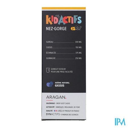 produit ARAGAN KIDACTIFS NEZ/GORGE 125ML