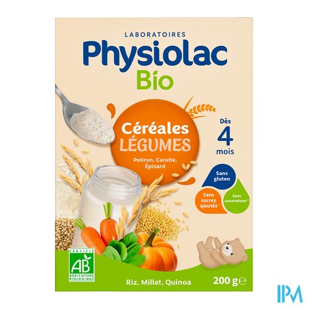 vignette PHYSIOLAC CEREALE LEGUME BIO 200G