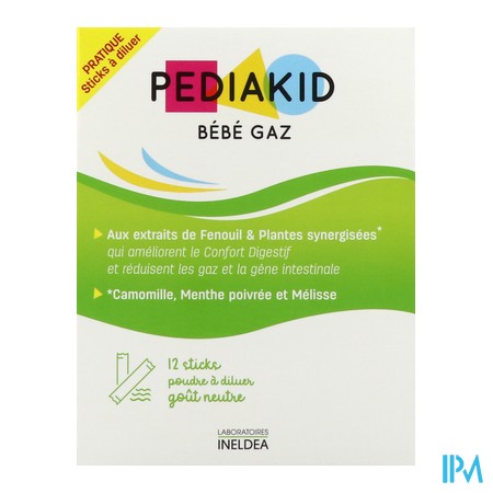 produit PEDIAKID BEBE GAZ PDR STICK 12