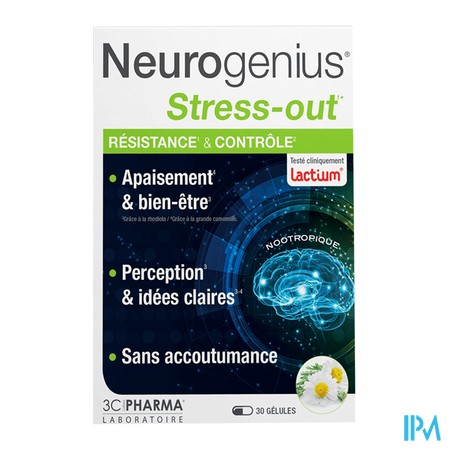 vignette 3C PHARMA NEUROGENIUS STRESS-OUT 30GELU