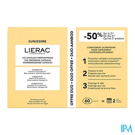 vignette LIERAC SUNISSIME PREPA 2X30CPAS