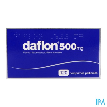 vignette DAFLON 500MG CPR 120