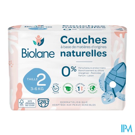vignette BIOLANE COUCHES ECOLOGIQUES T2 X28