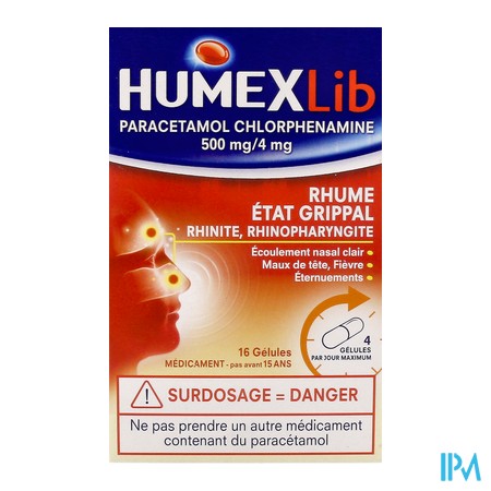 vignette HUMEX GELU ETAT GRIPPAL  BT 16