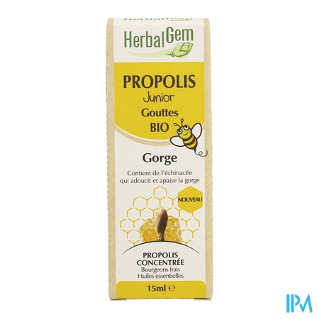 vignette HERBALGEM PROPOLIS JUNIOR GOUTTES 15ML