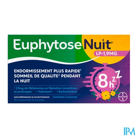 vignette EUPHYTOSE NUIT LP 1,9MG CPR 30