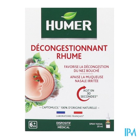vignette HUMER DECONGESTIONNANT 20ML