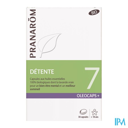 vignette PRANAROM BIO OLEOCAPS+7 DETENTE CAPS30