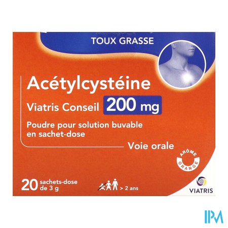 produit ACETYLCYST MYLA200 PDR   SAC20
